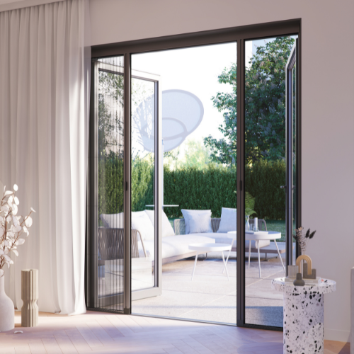 Insektenschutz Plissee Doppeltür