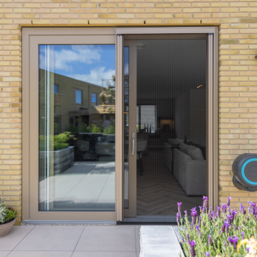 Fliegengittertür Plissee